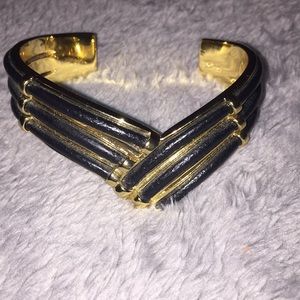 Botkier leather/gold cuff
